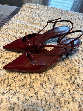 Marc Fisher Illie Pump Burgundy Patent Leather